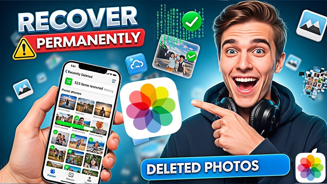 💾 Recover PERMANENTLY DELETED Photos & Videos iOS (iPhone & iPad) ✅ Step by Step Guide