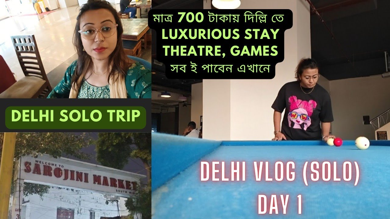 Delhi Vlog | Day 1 | Solo Travel Vlog | Budget friendly | 