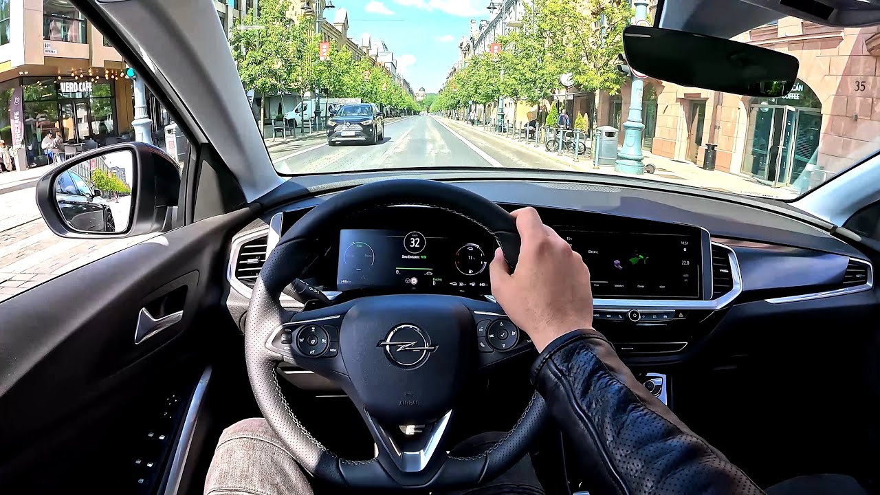 2023 NEW Opel Grandland GSe [ Hybrid 300hp 4WD ] POV Test Drive in the city | Fuel consumption