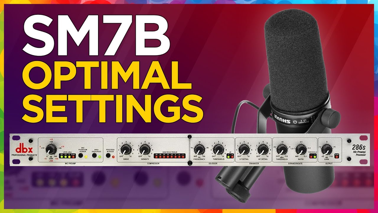 DBX 286s + Shure SM7B: оптимальные настройки