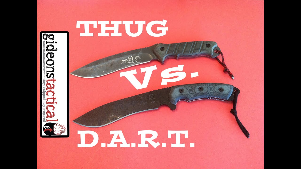 Buck Thug vs. Tops DART Knife Comparison