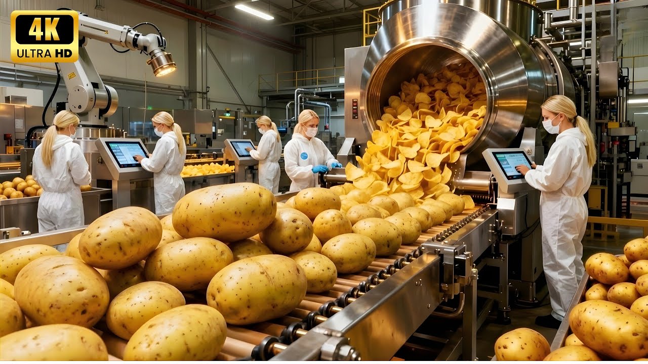 Inside a Modern Potato Chips Factory – See How Millions of Chips Are Made Daily