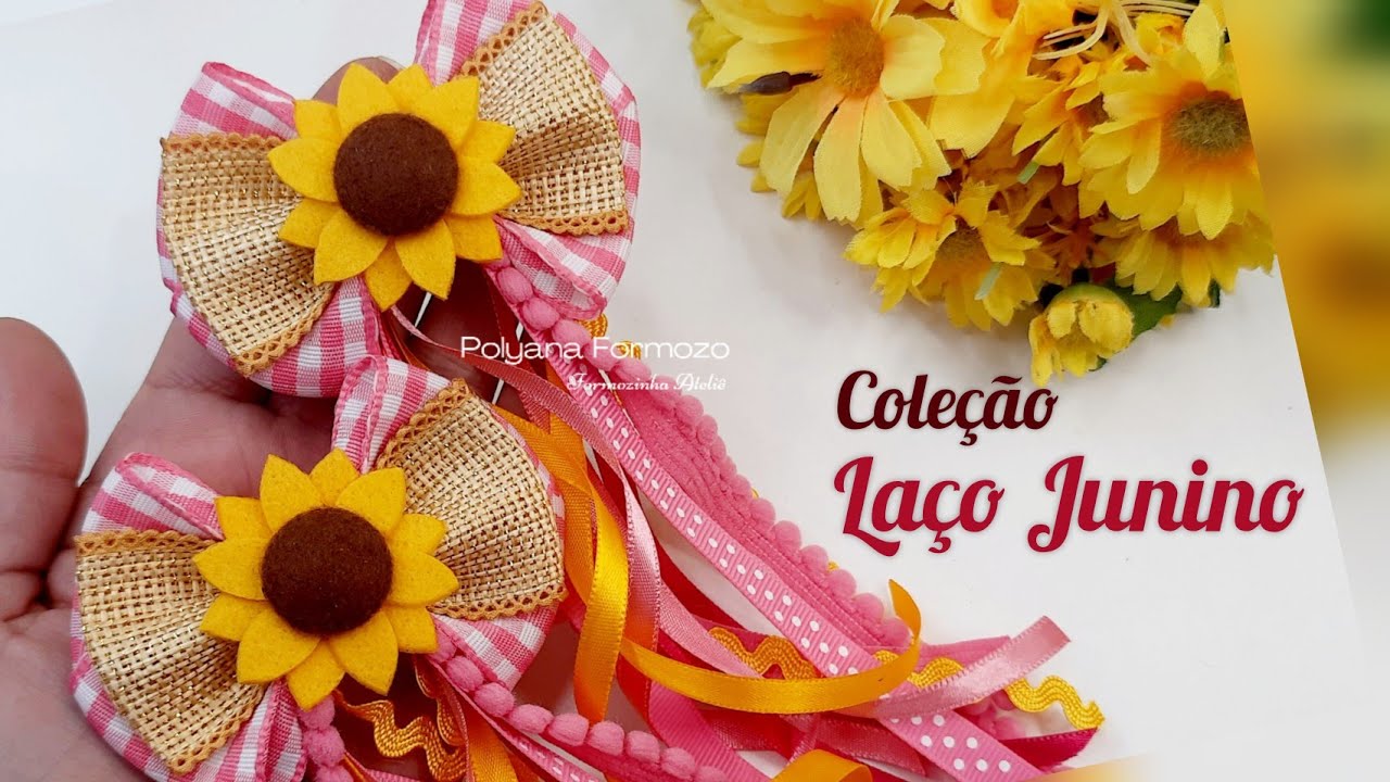 Passo a Passo Fácil de Laço para Festa Junina/São João - Método Polyana Formozo