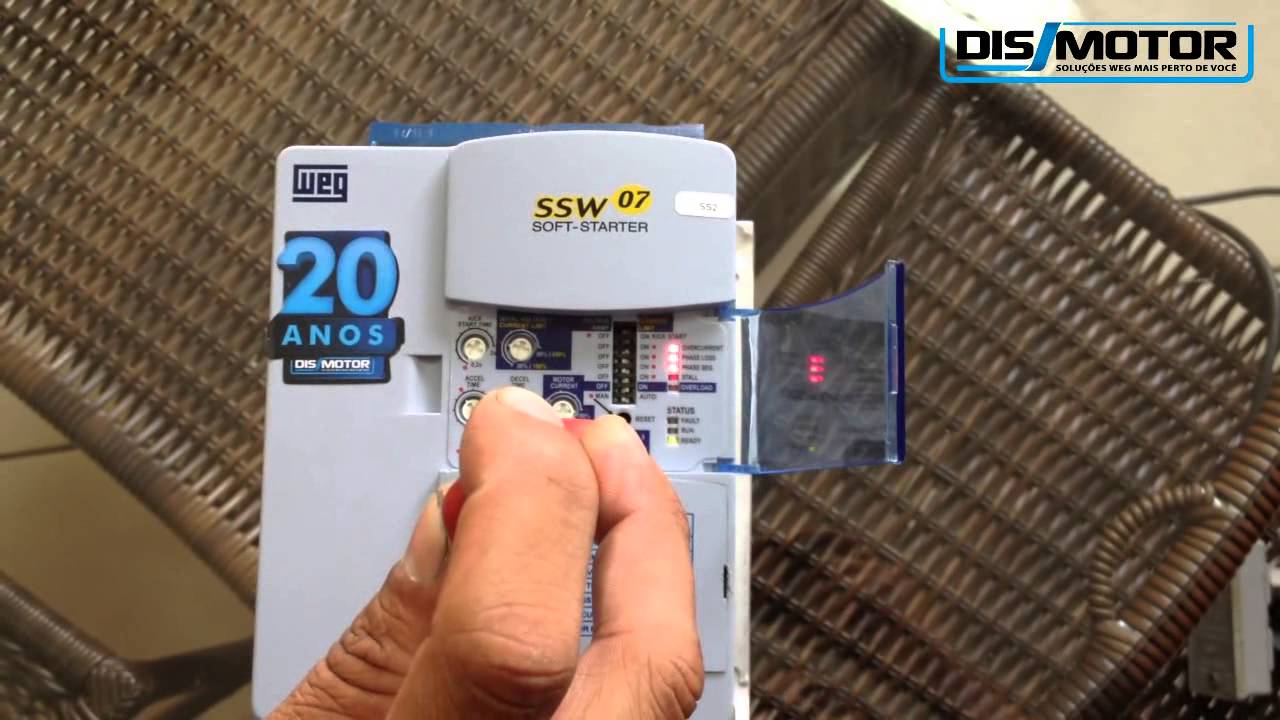 PARAMETRIZAÇÃO DE SOFT STARTER SSW07 WEG
