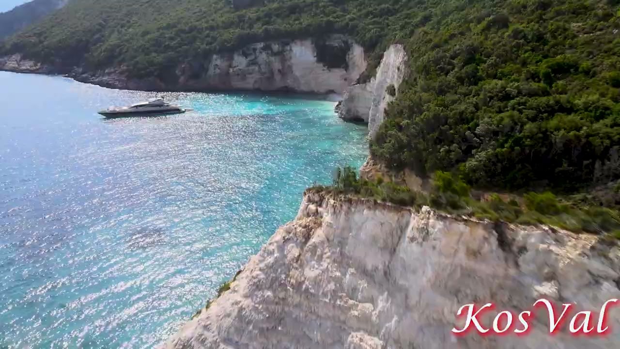 Path to Fteri , Hiking Club of Kefalonia , HD aerial video 2022