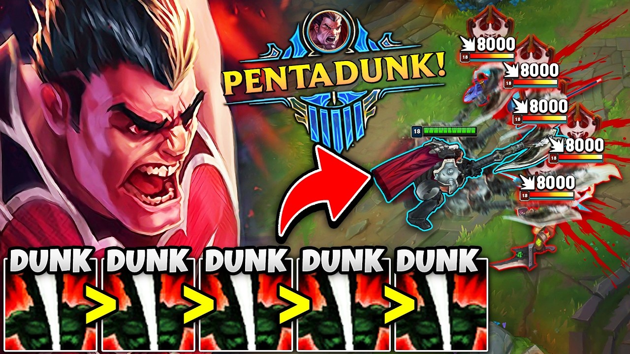 IS THIS LEAGUE OF LEGENDS OR WHAC-A-MOLE?! THE LEGENDARY PENTA-DUNK DARIUS!