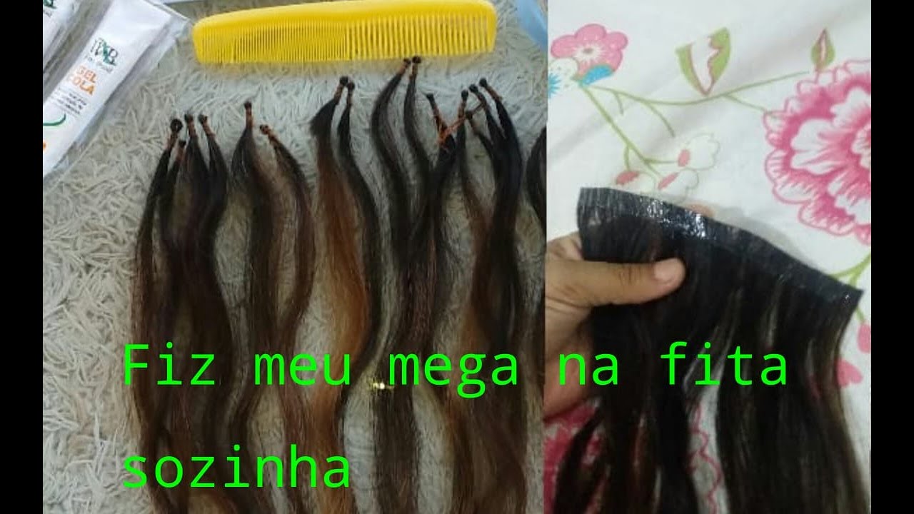 mega hair na fita adesiva como preparar 😉