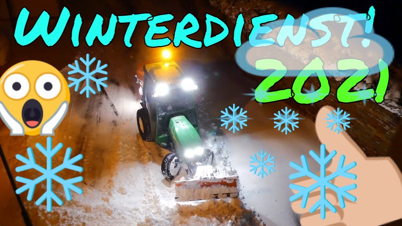 Tief Tristan: Blizzard! Winterdienst / Räumdienst John Deere HST 2027 R / Kommunal 07. Januar 2021