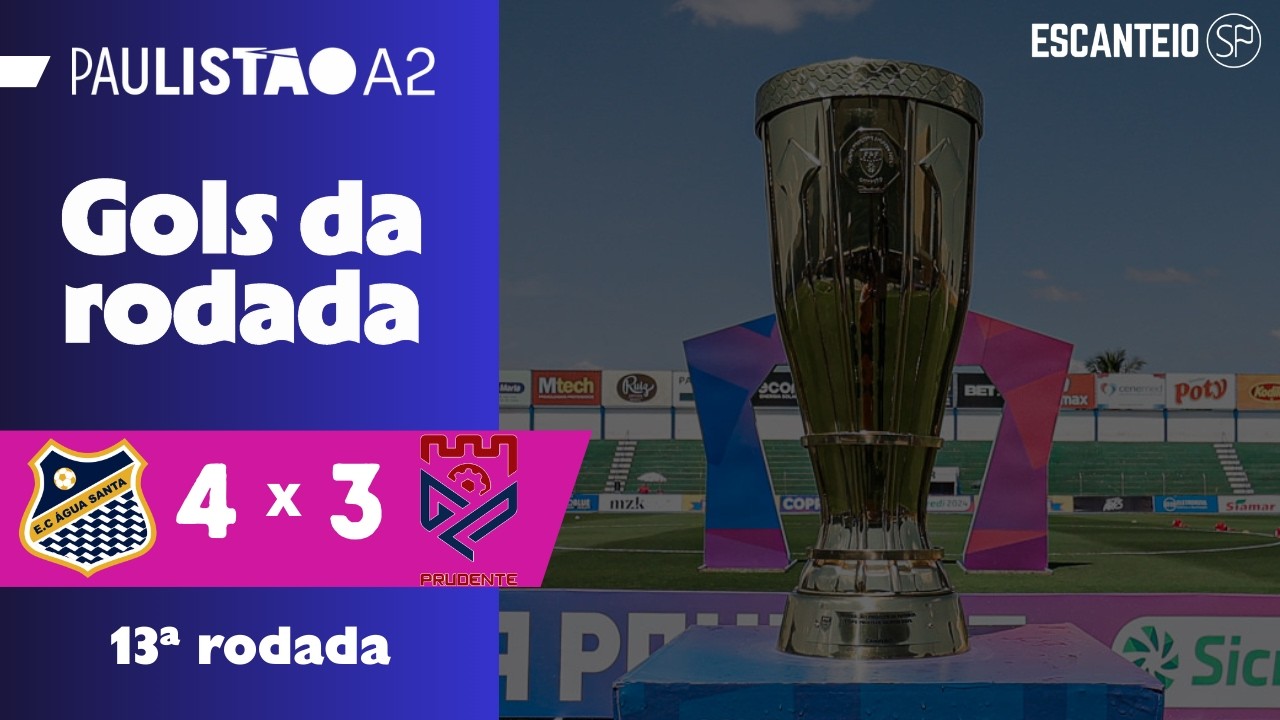 NETUNO VENCE JOGO ALUCINANTE | &Aacute;gua Santa 4 x 3 Gr&ecirc;mio Prudente | Gols do Paulist&atilde;o S&eacute;rie A2 2026