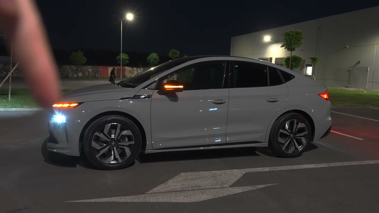 Skoda Enyaq Coupe 2026 Night Lights Review