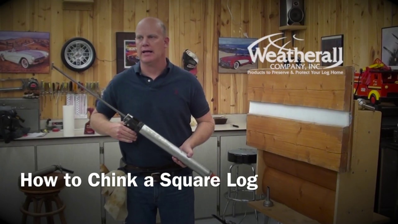 How to Chink a Square Log Home