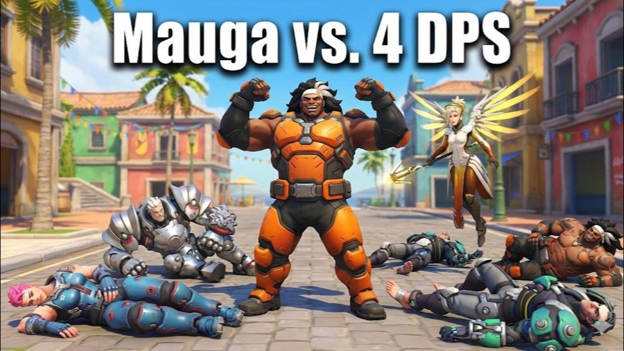 Mauga + 2 Support VS 5 + 2 DPS extra