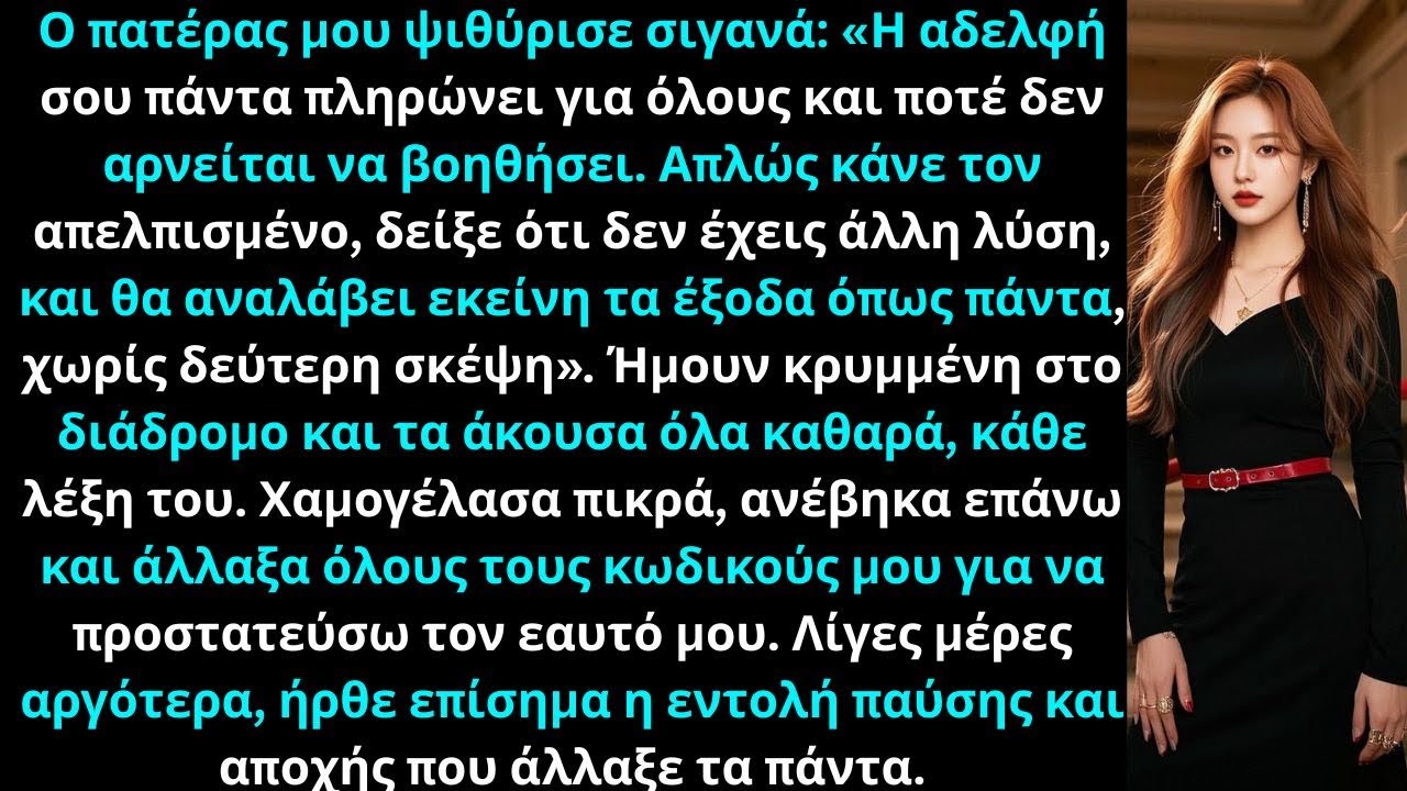 Οι γονείς είπαν στον αδελφό μου: «Μην ανησυχείς — η αδελφή σου θα πληρώσει». Αλλά δεν ήμουν ΑΤΜ.