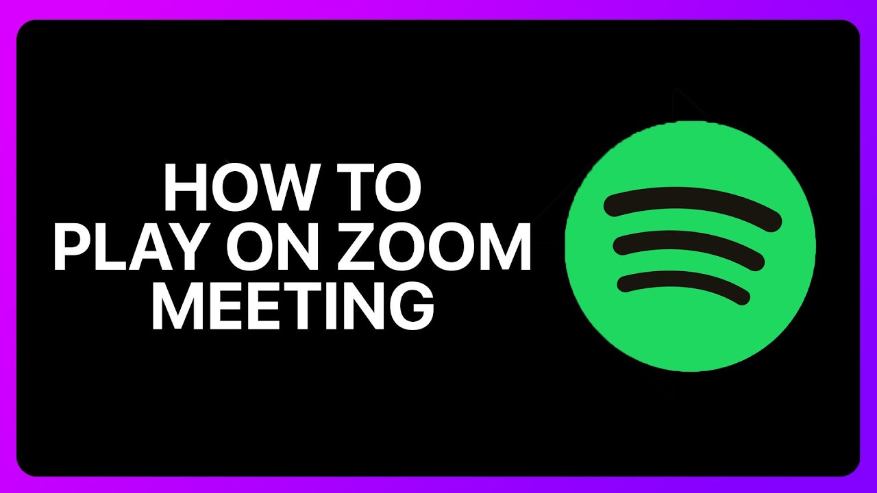 How To Play Spotify On Zoom Meeting Tutorial