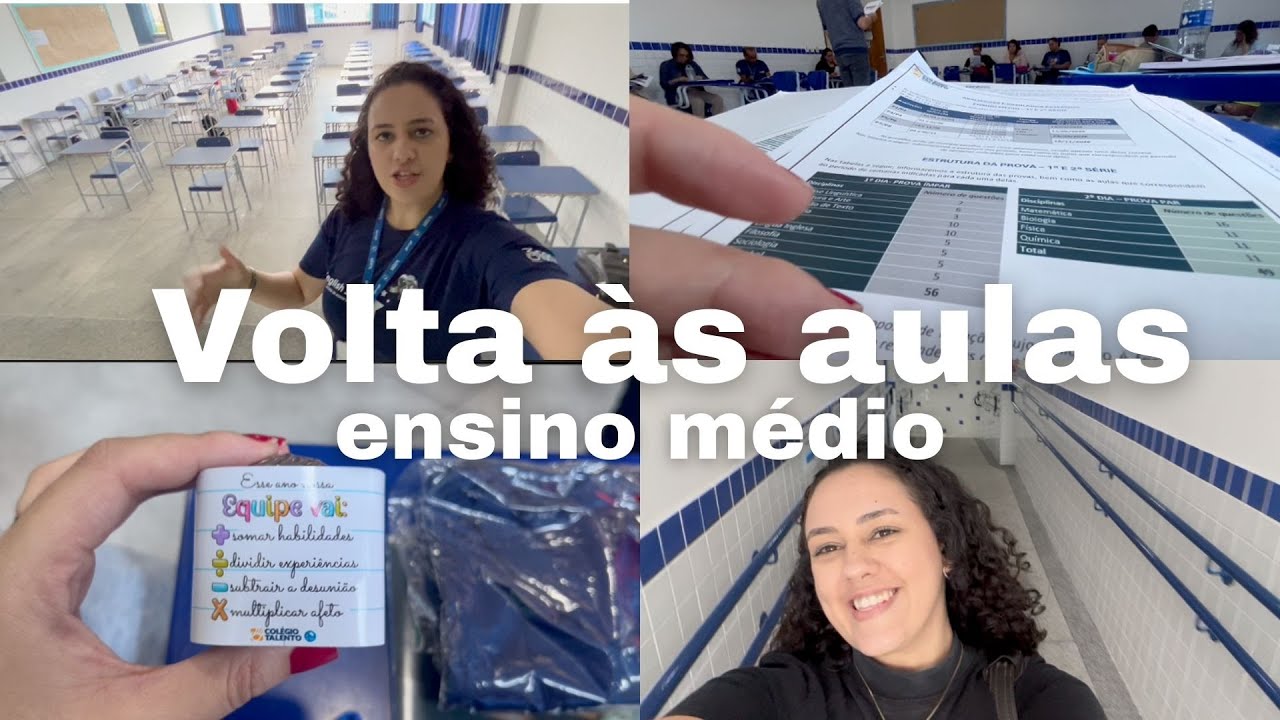 Rotina de uma professora do Ensino Médio, planejamento do ano letivo, reuniões, semana diagnóstica