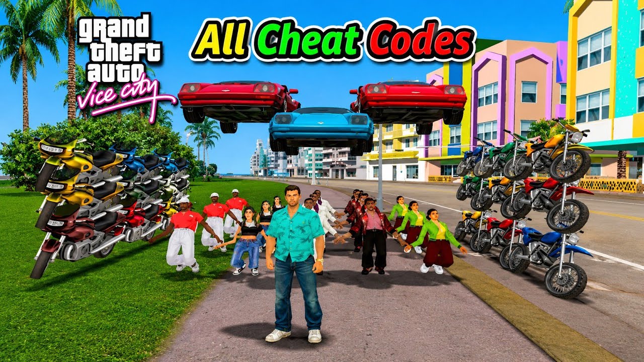 GTA Vice City All New Cheat Codes(55 Cheats)