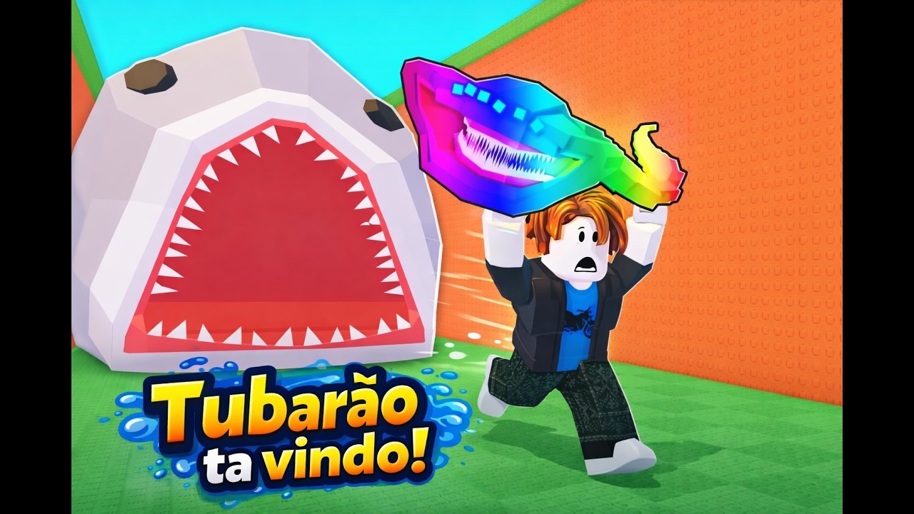 PRECISO PEGAR OS PEIXES LENDÁRIOS E FUGIR DOS TUBARÕES! 😨🐟💨