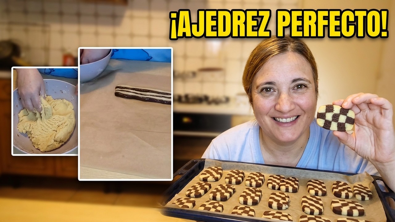 Galletas Ajedrez: Receta Fácil y Deliciosa | Cómo Hacer Galletas Bicolor