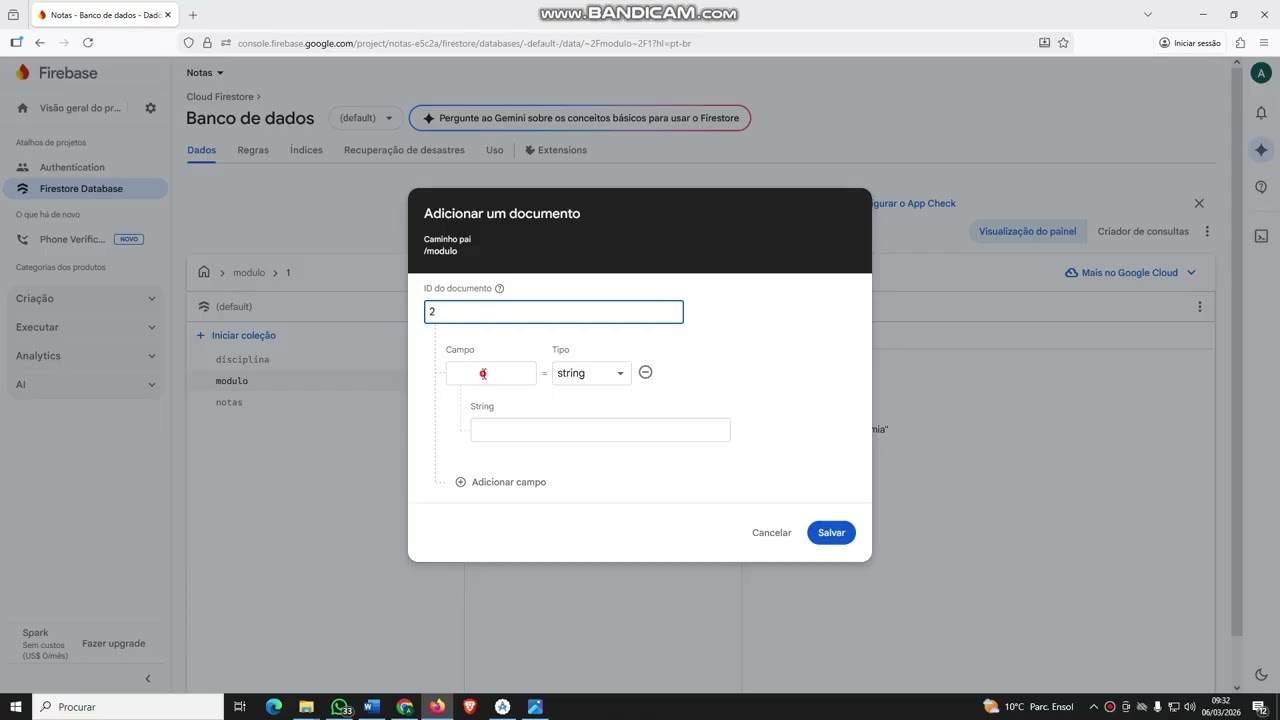 Criação de App Android com ligação a Firebase - parte 4