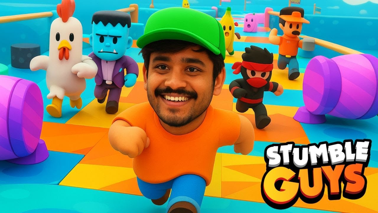 Stumble Guys With Subscriber🤩 | My 1st Giveaway🎁