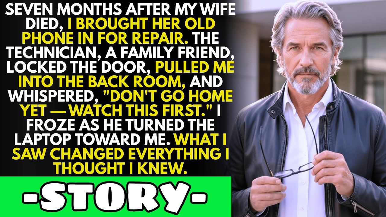 I Brought My Late Wife's Old Phone To Be Repaired — The Technician Whispered, 