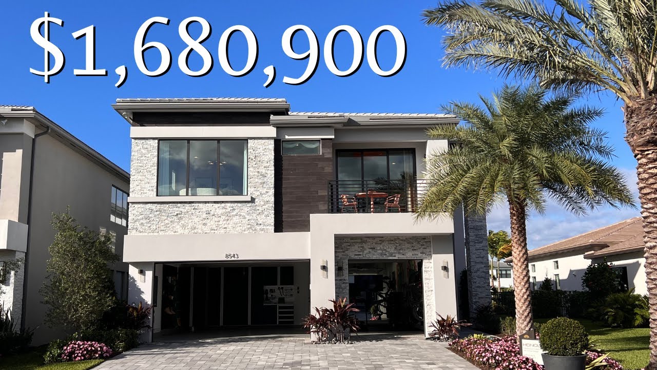 Luxury New Construction Home by GL Homes In Boca Raton FL 🏡 Honolulu Model Home Tour