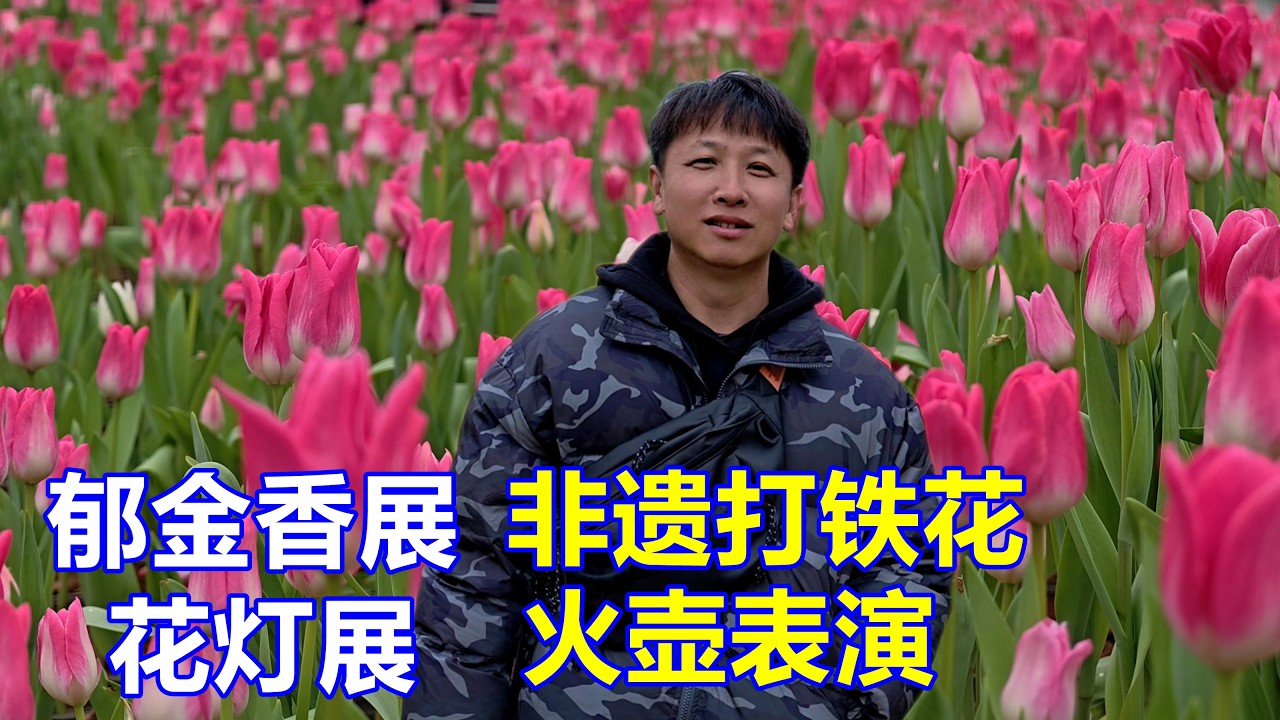 南宁最火爆的5A景区，20块人民币就可以观赏郁金香展、花灯展、非遗打铁花和火壶表演等，性价比超高，怪不得来游玩的人络绎不绝【我是杰少】
