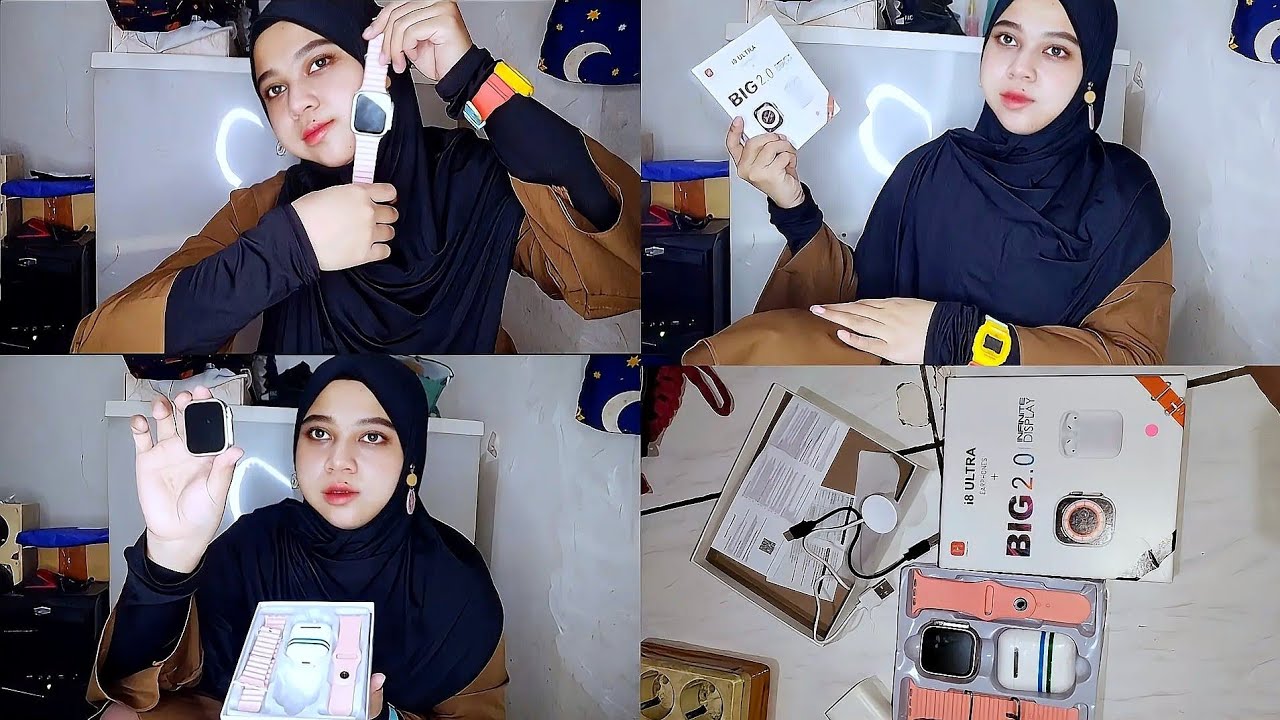 UNBOXING JAM TANGAN i8 ULTRA EARPHONES + BIG 2.0 