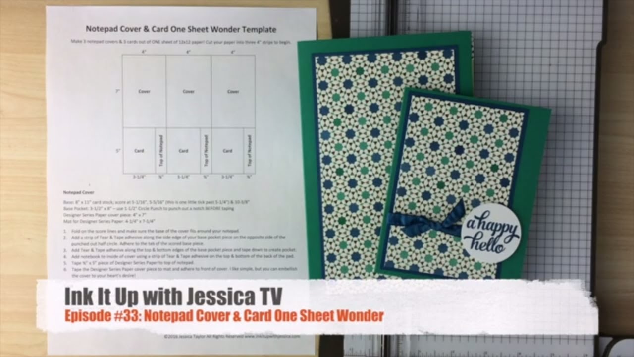 One Sheet Wonder Notepad Covers & Cards