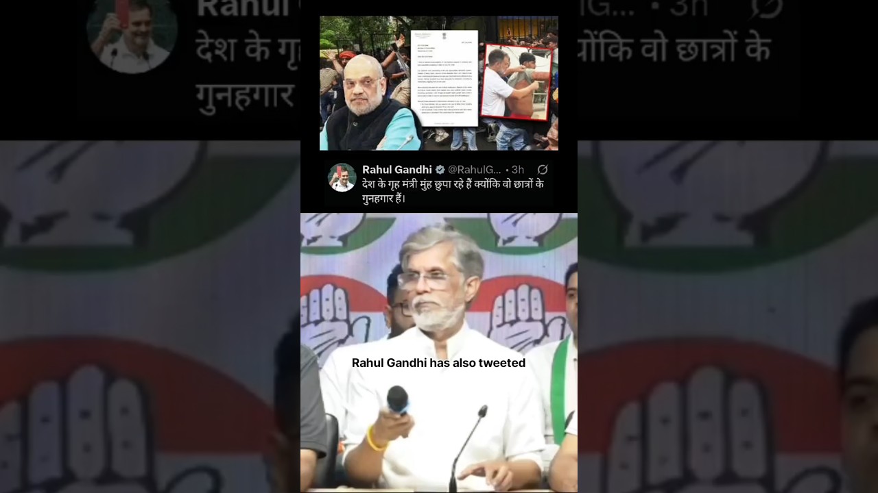 🚨Why Is Amit Shah Afraid To Face Parliament? - Congress🚨 #shorts