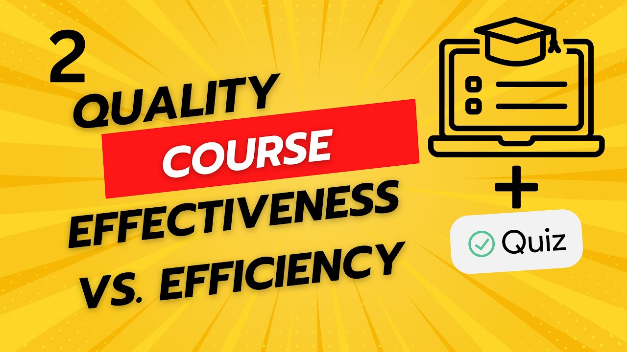 Lecture 2: Effectiveness vs. Efficiency in Healthcare? | The Trickiest Question