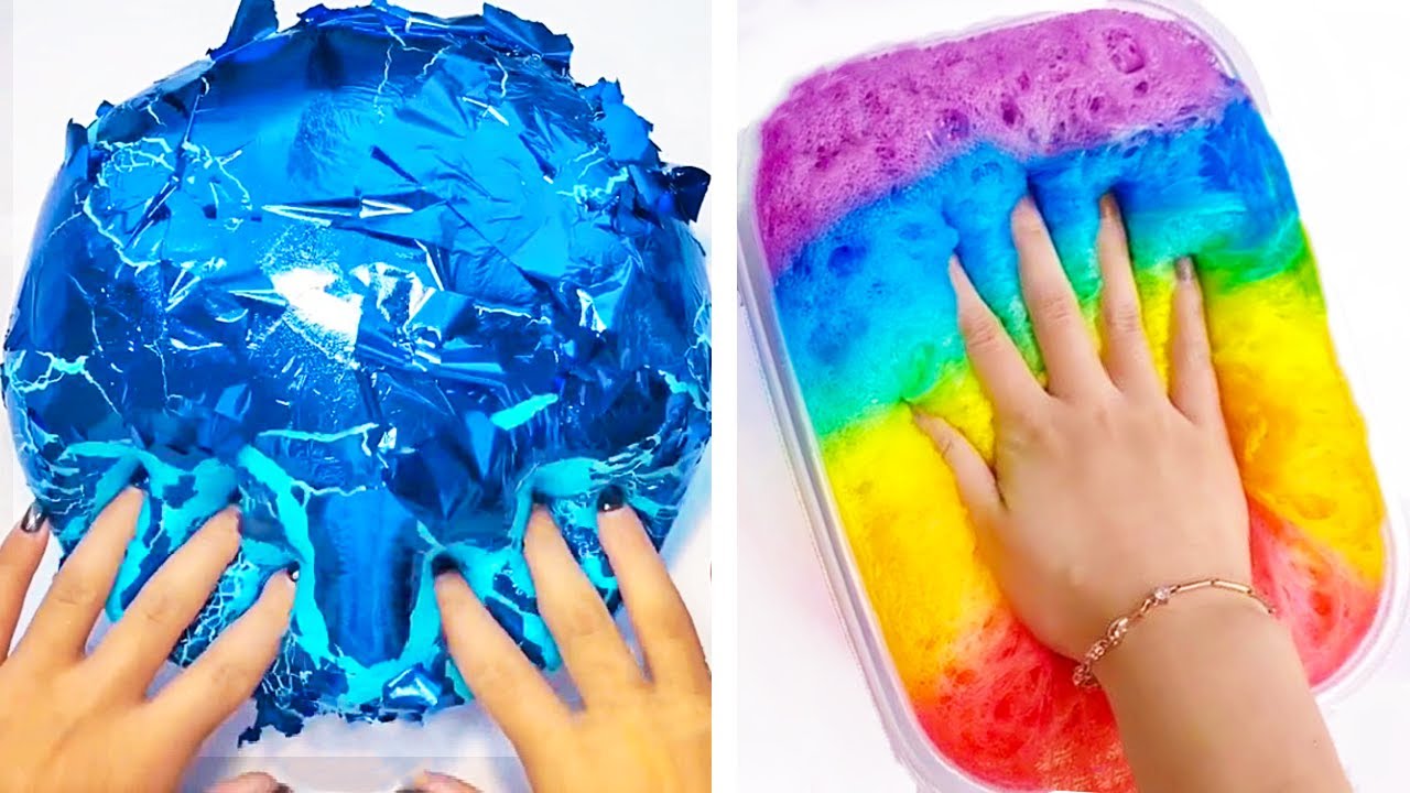 Удовлетворяющая слизь Slime ASMR | Расслабляющее видео слизи # 2315