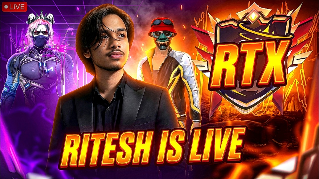 RTX ESPORTS GUILD TEST | LIVE 1v1 AND 1V4 REACTION🔥| -FFRITESH💥#ffritesh #rtxesports #livestream