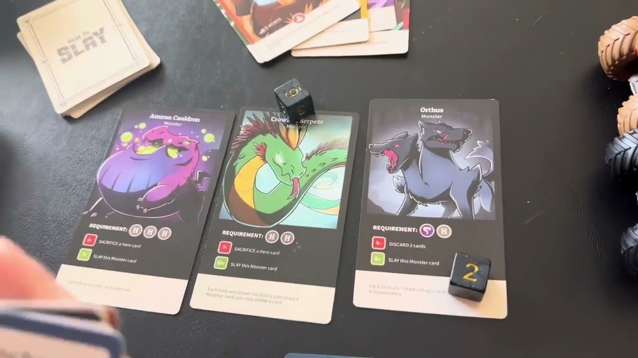 Here to Slay and expansion Here to Sleigh overview and review - Kid Takeover Edition!