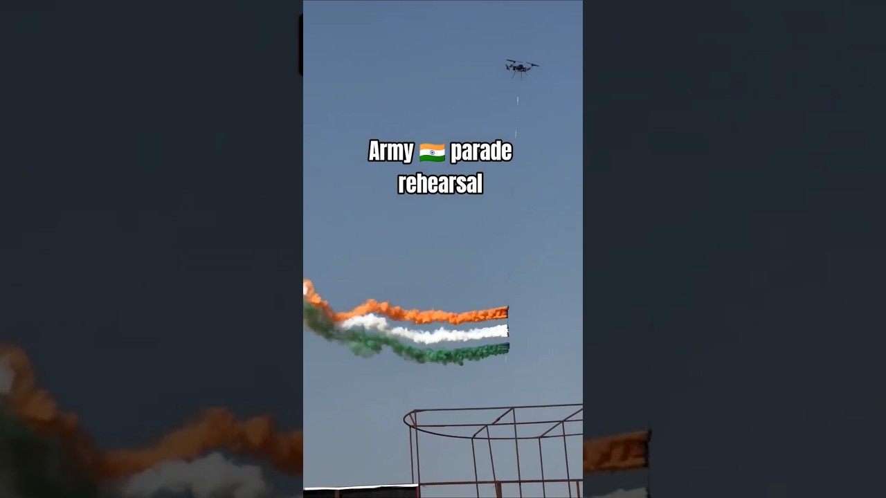 Republic Day Drone Show 🇮🇳 | Tiranga Formation Rehearsal | 26 January 