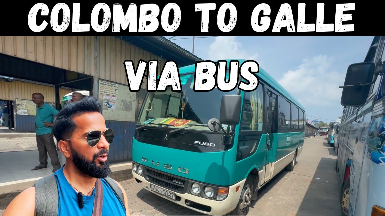 Bus Journey from Colombo to Galle | Scenic Sri Lanka Travel Vlog | How Buses Are In Sri Lanka?