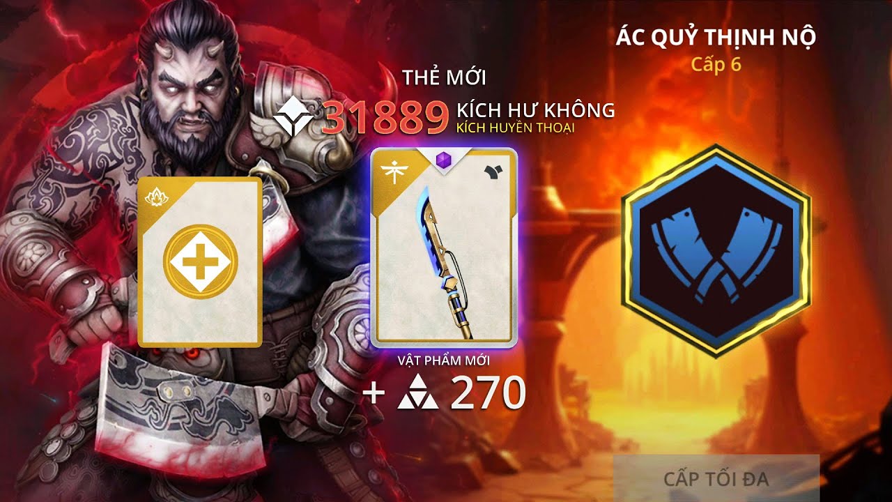 Shadow Fight 3: DEMON OF WRATH Lv6 Set Ác quỷ Thịnh nộ - New Legendary Naginata