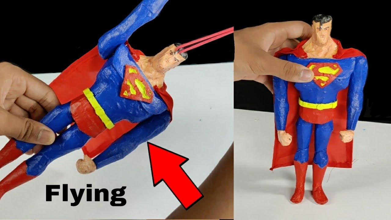 How to make a Superman Which Actually flies | awesome flying Toy |