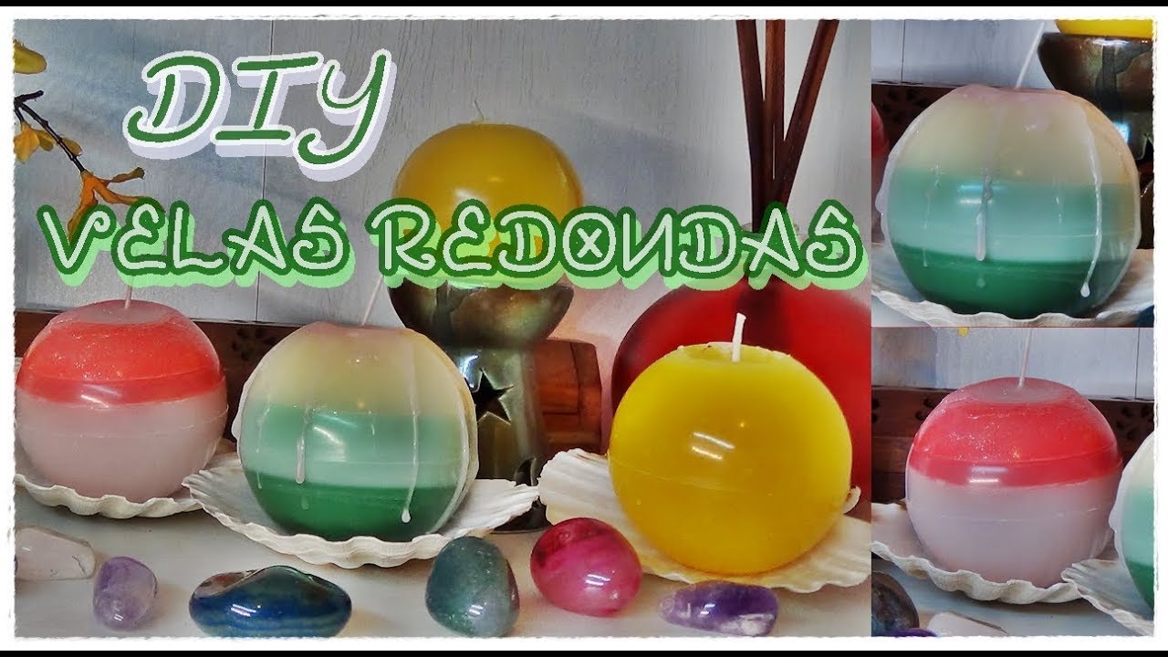 DIY: VELAS REDONDAS - INCRIVELMENTE FACIL DE FAZER EM CASA C/ MATERIAL BARATISSIMO - #velasredondas