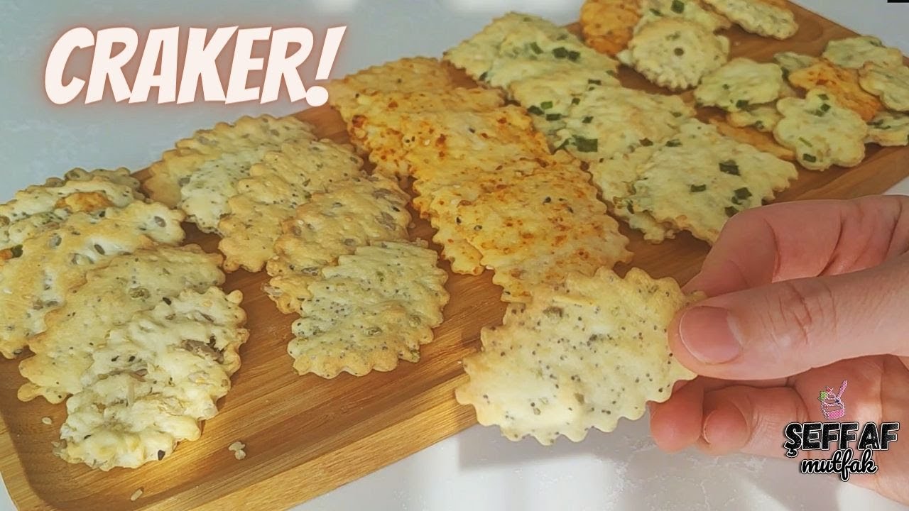 Mükemmel kraker tarifi (Çıtır! 4 farklı tuzlu kraker | ağız sulandıran atıştırmalıklar)