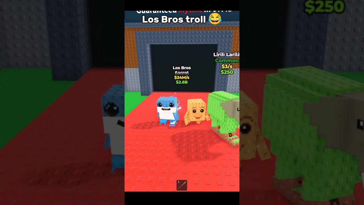 Latest Los bros troll in steal a brainrot 😮 