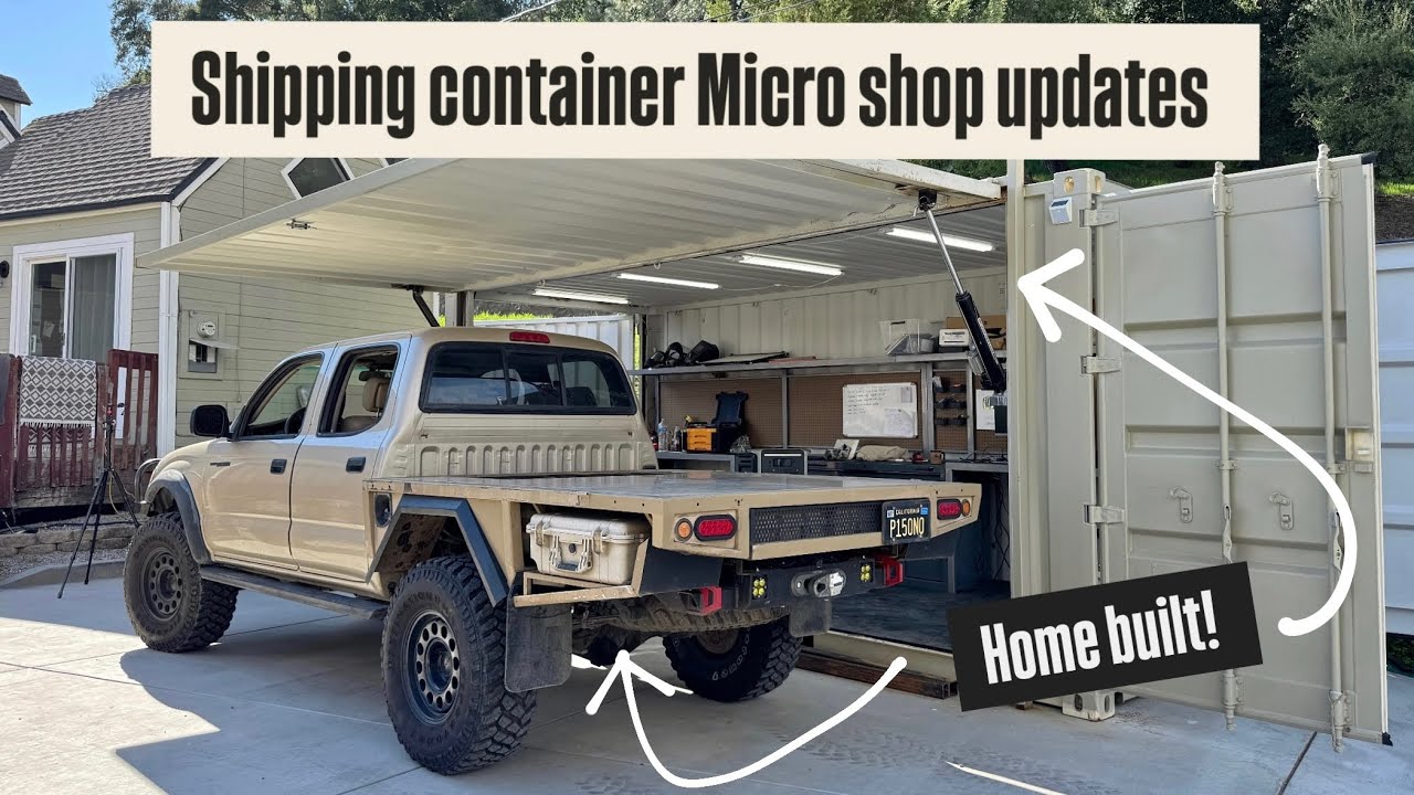 Shipping container micro shop gets updates! & Anker solix Everfrost frost 2