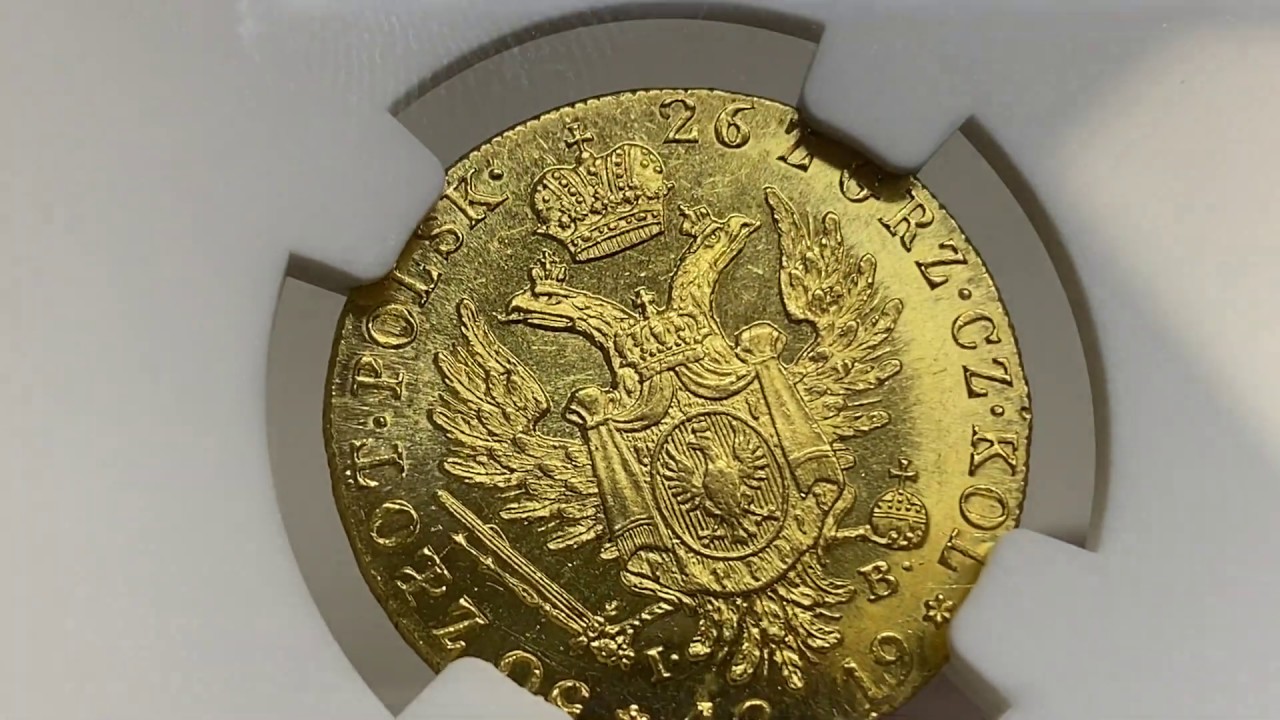 Złoto czasów zaborów z niespotykanym LUSTREM - 50 złotych polskich 1819 IB - 11 aukcja GNDM