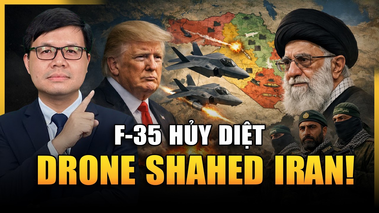F-35 Mỹ Kết Liễu Drone Shahed: Cảnh Báo Lạnh Lùng Gửi Thẳng Vào Tehran!