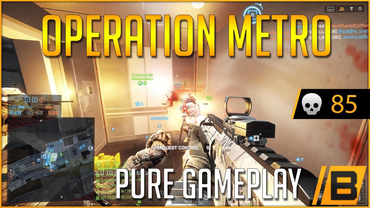 BF4: Operation metro in 2021 | Puregameplay | 85 enemies