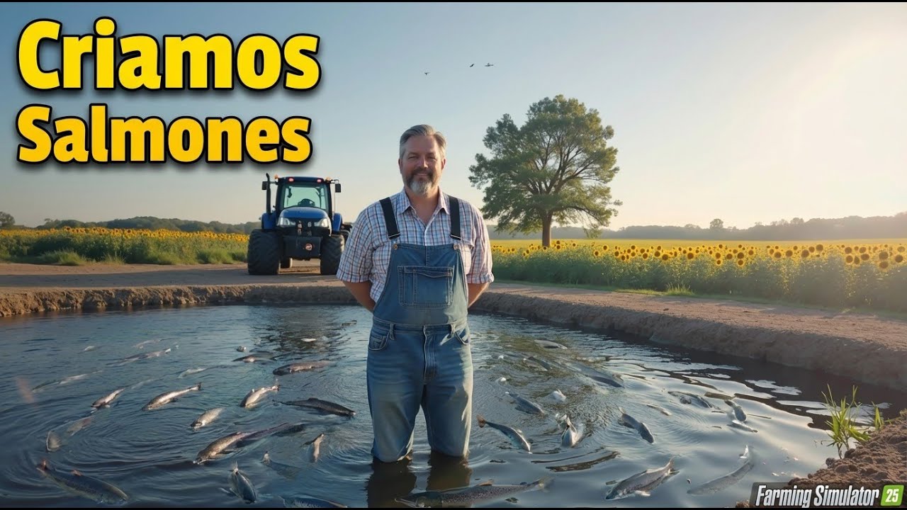 Guía de Acuicultura en Farming Simulator 25: Cómo Criar Salmones y Producir su Alimento