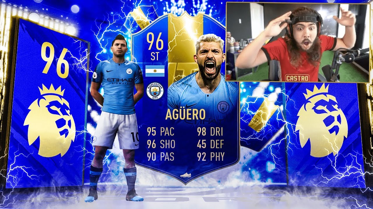 OMG I PACKED 96 TOTS AGUERO!!! MY TOTS REWARDS!! FIFA 19