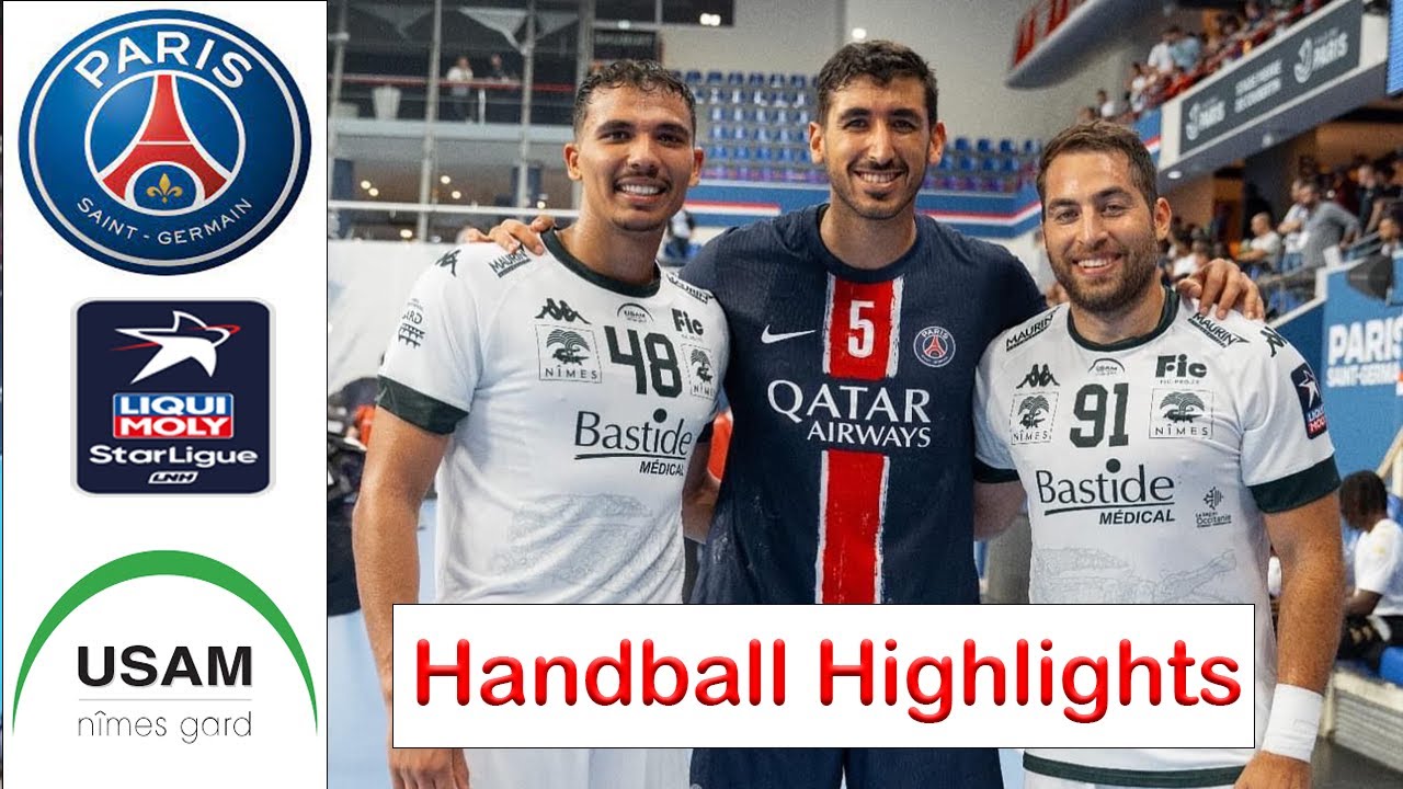 PSG Handball Vs USAM Nîmes Handball Highlights LNH Starligue 2024