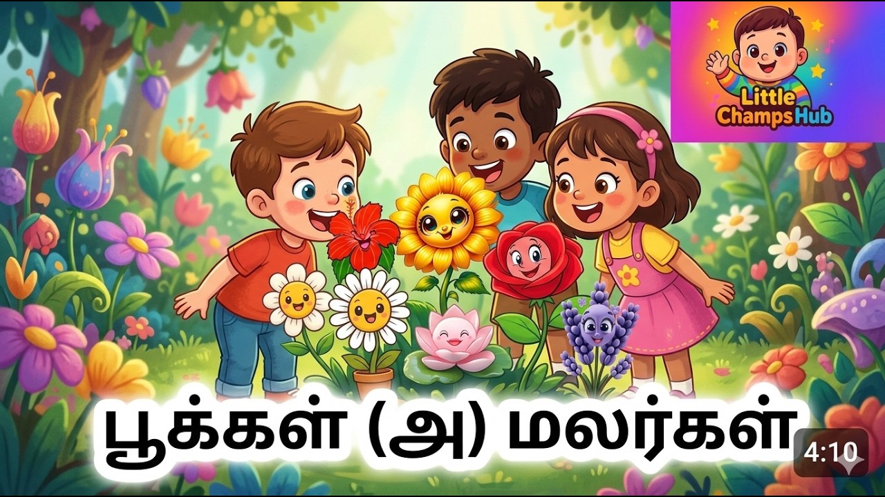 பூக்களின் பெயர்கள் தமிழில் | Beautiful Flowers Names with Pictures for Kids in Tamil | #education