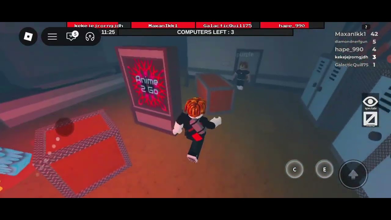 Part 3 of playing flee the Facility on roblox 